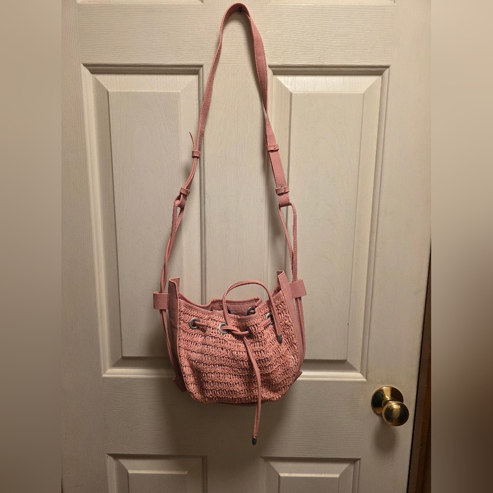 Free People Cabana Crossbody Bag In Vintage Pink New Without Tags - Picture 5 of 11
